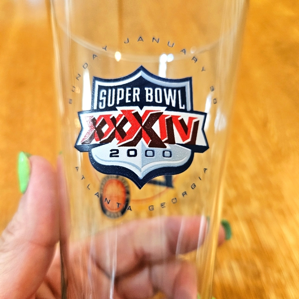 Super Bowl 2000 Miller Lite Beer Glass
